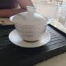 不拙白瓷三才盖碗茶杯羊脂玉单人茶具敬茶碗朝霞盖碗分茶器主人杯 实拍图