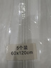 沐家（MUJIA）防尘罩衣服防尘收纳袋 大衣物套可水洗宿舍挂衣罩 5件装中拉链60*120(风衣/羽绒服) 半透明 实拍图
