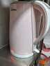 美的（Midea）电热水壶烧水壶养生双层防烫0涂层食品级304不锈钢1500W快速沸腾1.7L大容量 HJ1705【价保618】 实拍图