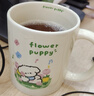 原创ins奶茶小狗杯子可爱陶瓷杯ins风礼盒装少女情侣马克杯水杯 郁金香小熊【单杯】1个350ml 实拍图