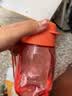 特百惠（Tupperware）嘟嘟企鹅350ML塑料杯夏季儿童可爱水杯子男女学生带提绳 西瓜红 实拍图
