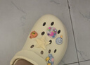 名创优品（MINISO）洞洞鞋男女夏季外穿凉鞋防滑厚底踩屎感包头凉拖鞋卡其色+海星 实拍图