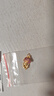 周大生黄金吊坠女足金星辰玫瑰硬金荧光珐琅配链子七夕礼物 0.75g 实拍图