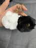 虎实小宝腮红猫猫球公仔可爱毛绒玩偶书包背包小挂件钥匙扣女包包精致挂饰 实拍图