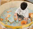 活石儿童沙池室内玩具套装围栏在家玩挖沙子宝宝玩具大号沙滩游乐设施 【带独立底垫】1.2米+20沙滩玩具+10斤精品仿瓷沙+10球 1-3-6岁室内家用游乐场沙池六一儿童节礼物男女孩玩具 实拍图