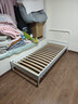 宜家（IKEA）NESTTUN奈斯顿铁艺床铁床床架双人床加厚简约卧室出租房 床架白色/鲁瑞0.9x2m(不含床垫) 实拍图
