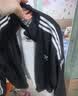 adidas三条纹短款休闲宽松高领运动夹克早秋外套女阿迪达斯三叶草 黑色   S 实拍图