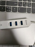 毕亚兹 Type-C转网口分线器拓展RJ45网线接口HUB转换器 笔记本电脑台式机以太网口扩展坞 Win8/10转接头 实拍图
