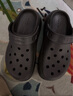 卡骆驰（CROCS）经典泡芙Clog男女一脚蹬懒人沙滩鞋 CR207521-001 37 实拍图