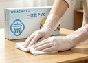 乌斯京一次性手套PVC手套100只中码食品级实验美容清洁烘焙餐饮厨房手套 实拍图