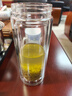 富光玻璃杯双层带茶隔大容量水杯 高档商务泡茶杯 高硼硅杯子500ml 实拍图