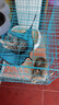 憨憨宠猫笼折叠猫笼子大号猫别墅加粗加密双层猫舍猫窝宠物猫咪用品家用 蓝色 700双层 实拍图