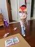 H&M童装女婴连衣裙时尚休闲舒适印花圆领飞袖及膝公主裙1265912 白色/草莓 110 110/56 (3-4Y) 实拍图