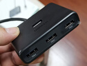 绿联USB3.0分线器扩展坞 集线器HUB拓展坞高速4口 适用笔记本电脑台式机一拖多接口转换器转接头延长线 【USB3.0*4+C口供电】经典款 0.15米 实拍图