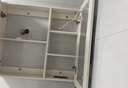 京舰卫生间烤漆橡木浴室柜陶瓷一体盆洗脸盆柜组合洗手盆洗手台洗漱池 圆弧美妆镜柜+80圆角陶瓷盆 实拍图