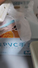 乌斯京一次性手套PVC手套100只中码食品级实验美容清洁烘焙餐饮厨房手套 实拍图