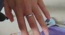 唯一（Winy）施华洛世奇锆999足银情侣对戒男女款一对戒指送女友求婚表白礼物 实拍图