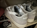 adidas「面包鞋」GRAND COURT BASE 00s休闲低帮板鞋男女阿迪达斯 浅灰/白色/树脂黄   37 实拍图