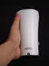 膳魔师（THERMOS）便携电动搅拌杯咖啡杯新款陶瓷涂层车载办公室保温杯高颜值水杯子 膳魔师-晨光白【395ml】+灰色杯套 实拍图