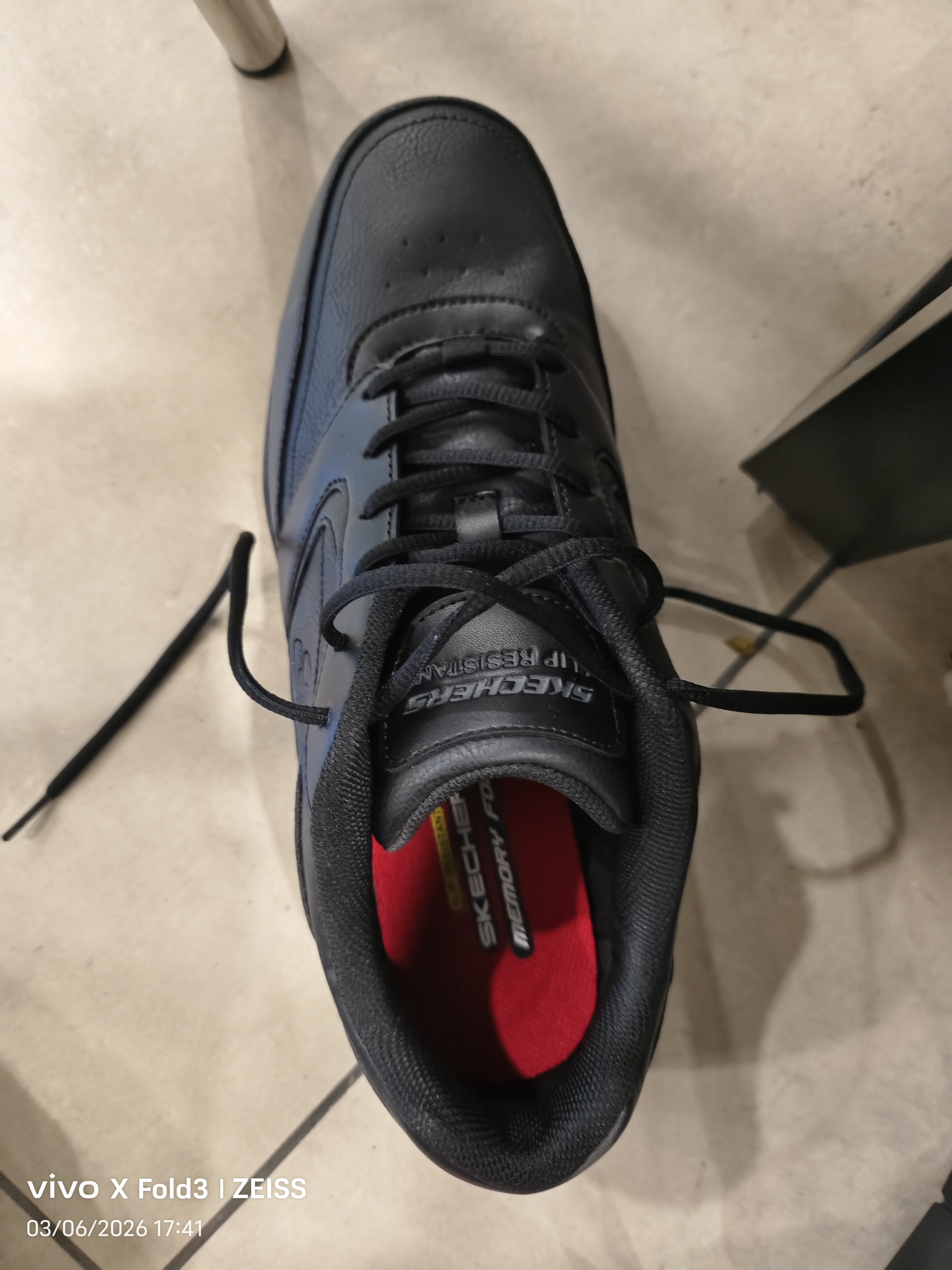 斯凯奇（Skechers）商务鞋男鞋夏季厚底通勤板鞋休闲鞋软底工作鞋77156 实拍图