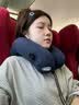 思莱宜u型枕 充气u形护颈枕飞机脖枕便携旅行颈椎枕高铁出差必备神器 【长途出行睡安稳觉】遮光眼罩 实拍图