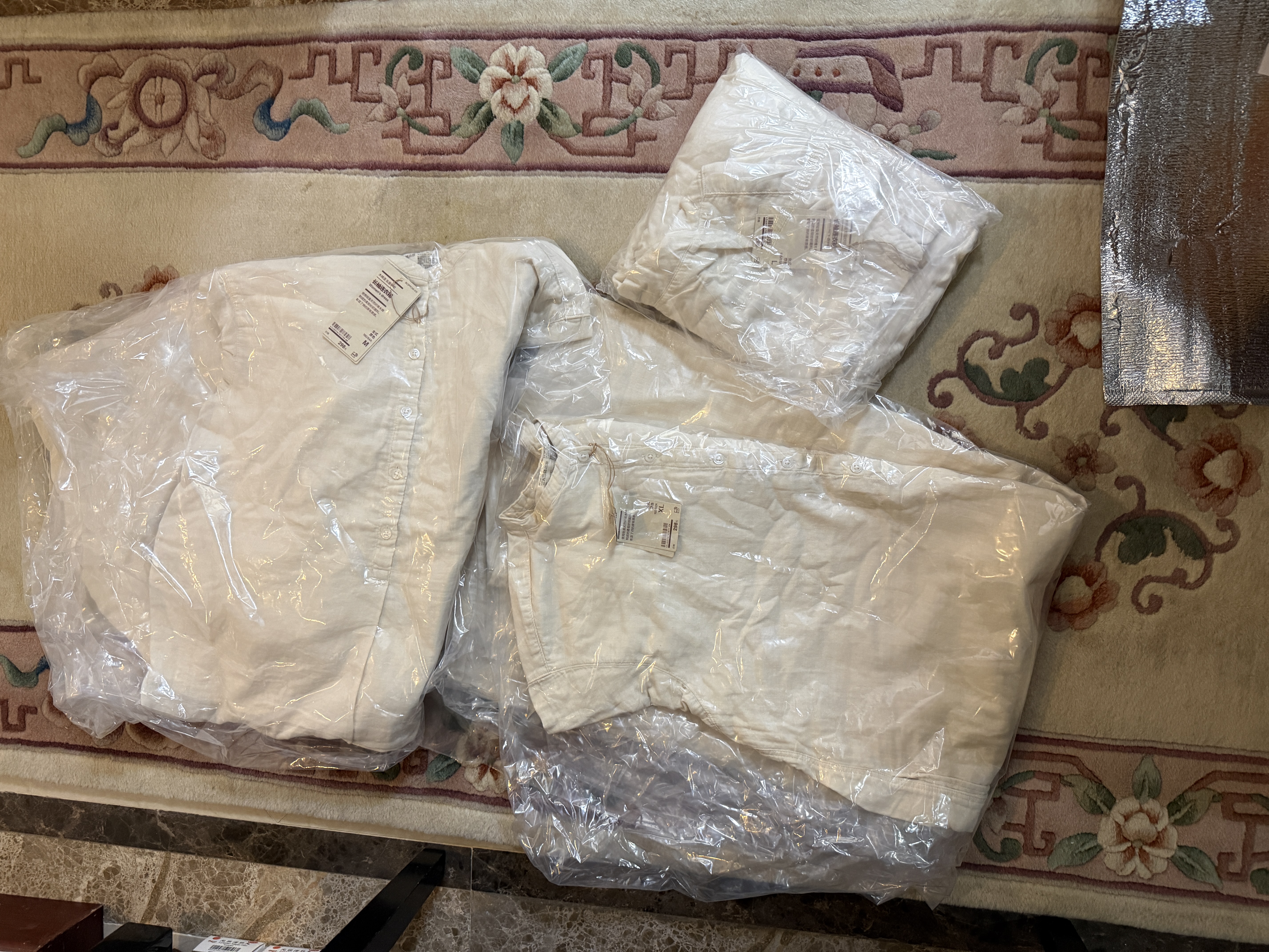 MUJI女式 木棉混 双层纱织 长袖连衣裙 女装裙子 26年春季 BC2PPC6S 原色 M (160/84A) 实拍图