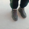 谷欧巴儿童雪地靴年冬季中大童皮面防水小男孩短靴加绒加厚男童棉鞋 灰色 38 实拍图