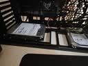 方糖机械大师 酷方C34Pro   小型ATX/EATX主板 支持360水冷 台式侧透 便携桌面方案 铝合金 便携 手提机箱 黑色双铝侧板(非侧透) 实拍图