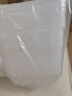 美丽雅一次性快餐盒方形750ml*50套 食品级外卖打包野餐盒可微波带盖 实拍图
