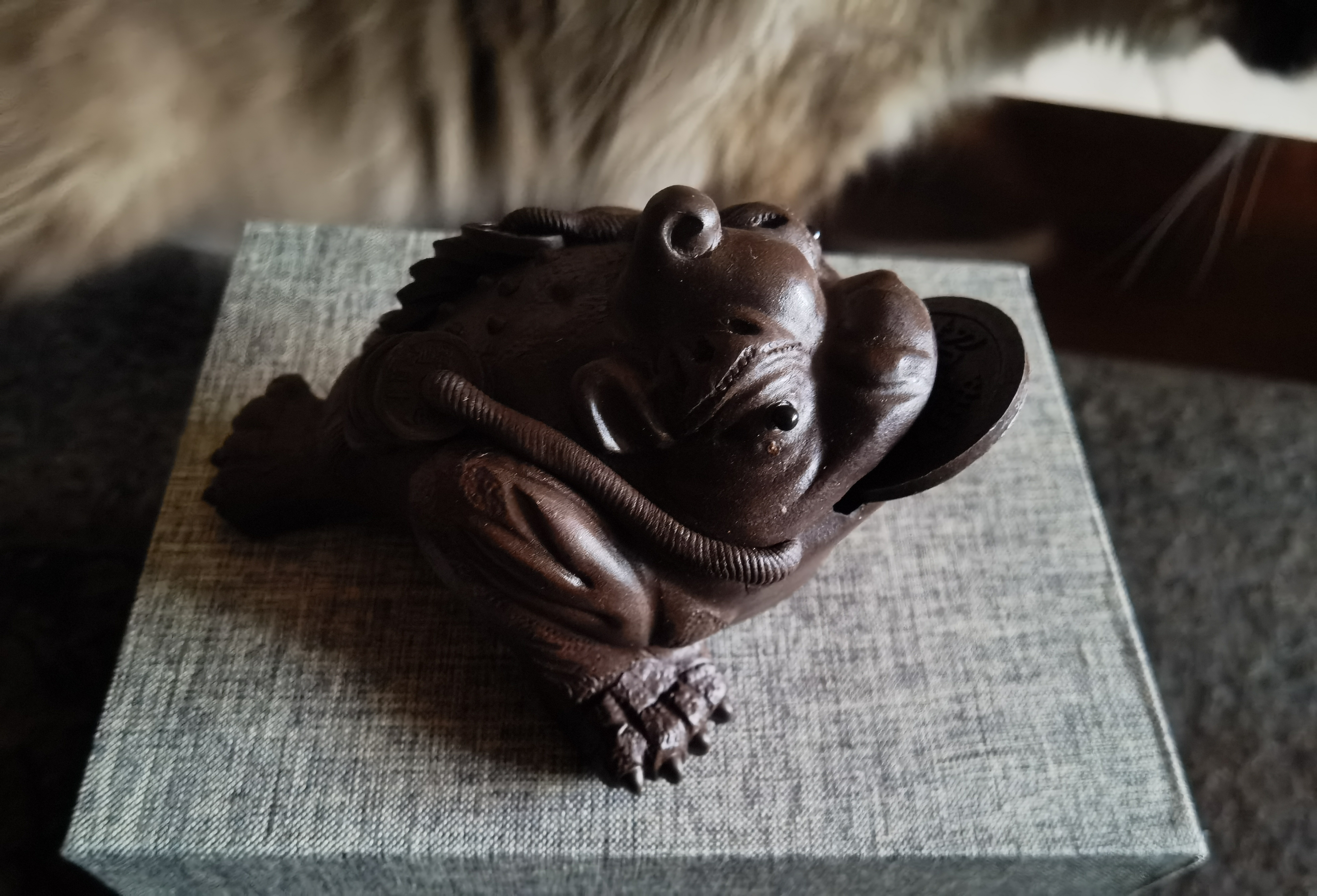八千行紫砂茶宠金蟾摆件可养吸财高端茶桌茶台摆件功夫茶具配件招财蟾蜍 实拍图