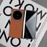 智父适用于oppofindn6手机壳oppo findn6折叠屏真皮保护壳镜头支架中轴全包oppofind n6超薄防摔外壳 高清款【金橙】头层牛皮丨壳膜一体丨铰链全包 实拍图