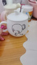 妃汐蒂 创意情侣杯子 办公室陶瓷杯喝水杯咖啡杯早餐牛奶马克杯礼物搭配 不离不弃对杯两个杯子带盖勺 310ml 实拍图