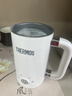 膳魔师（THERMOS）【价保618】多功能奶泡机电动家用咖啡奶泡杯全自动冷热双用打奶泡器牛奶加热小型便携EHA-5606A-W 实拍图