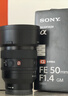 索尼（SONY）FE 50mm F1.4 GM 全画幅大光圈定焦G大师镜头 人像摄影(SEL50F14GM) 实拍图