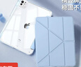 【追剧必备】2025新款ipadair7保护壳透明11代保护套5Pro带笔槽3Y苹果平板防弯摔全包轻薄亚克力 【星云蓝】Y型三角结构/稳固支撑/带笔槽 iPadPro18/20/21/22版（11英寸 实拍图