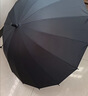 美度（MAYDU）长柄雨伞大号加固加厚结实抗风伞男士手动长把直柄雨伞黑M5003 实拍图