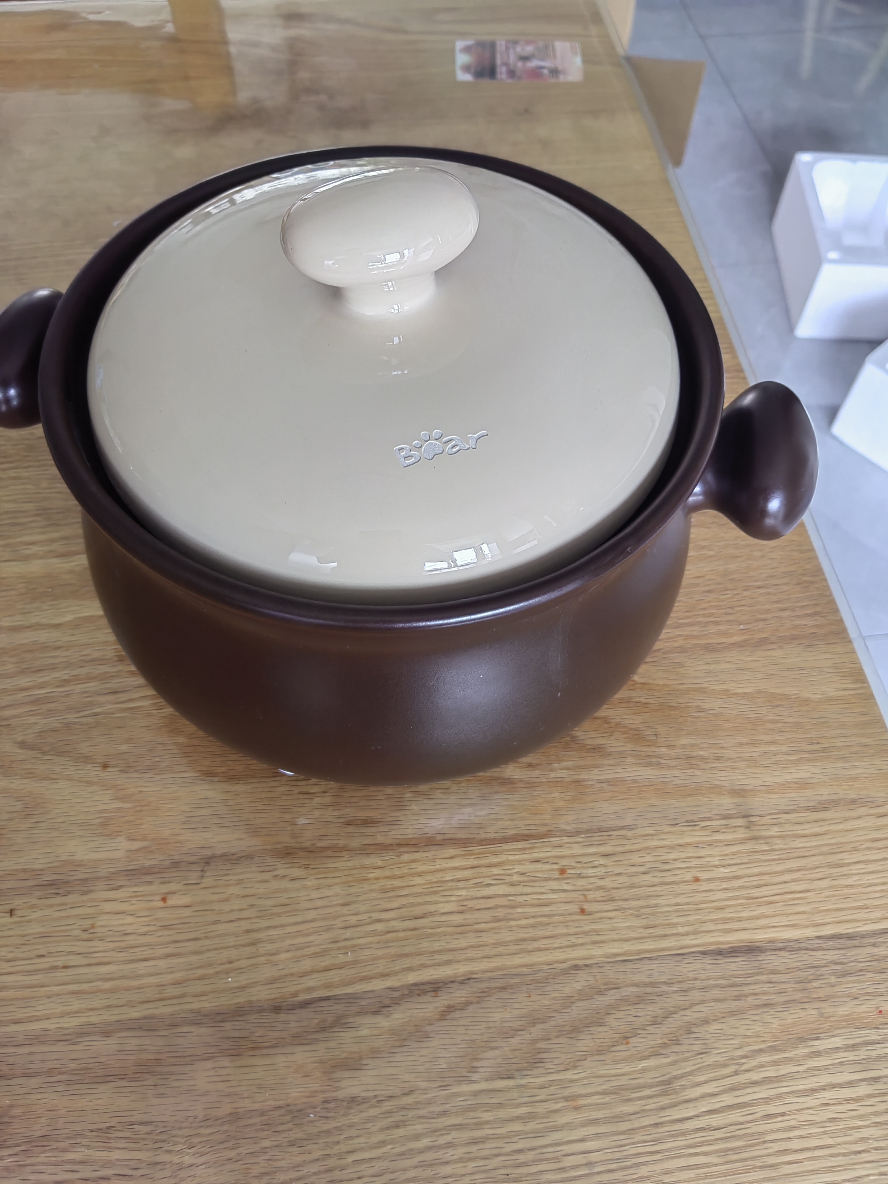 小熊（Bear）砂锅 煲汤锅耐高温不开裂4.5L大沙锅 炖锅燃气灶陶瓷煲中药锅 实拍图