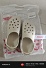 名创优品（MINISO）洞洞鞋女夏季外穿沙滩凉鞋防滑厚底踩屎感脚包头凉拖鞋骨白36-37 实拍图