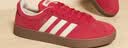 adidas「T头鞋」VL COURT复古休闲板鞋德训鞋男女阿迪达斯轻运动   浅猩红/暖香草色/黄色 (推荐女生买小半码)   35.5 实拍图