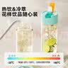 京东京造 水杯 运动大容量学生儿童吸管杯子PPSU防摔耐高温活力蓝橙550mL 实拍图