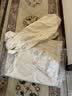 MUJI女式 木棉混 双层纱织 长袖连衣裙 女装裙子 26年春季 BC2PPC6S 原色 M (160/84A) 实拍图