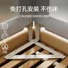 M-CASTLE床围栏宝宝床护栏婴儿童床边防摔挡板防掉床上护栏单边升降免打孔 星灰 三面装 (组合款免打孔安装) 1.8米床型(1.8米+2.0米+2.0米) 实拍图