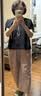 MUJI 女式 汉麻 棉 抽褶袖罩衫 女士衬衫衬衣26年夏季女装上衣 黑色 S (155/80A) 实拍图