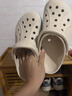 CROCS卡骆驰贝雅卡骆班洞洞鞋轻便耐磨拖鞋一脚蹬休闲鞋|205089 冬日白/彩色-1LI 39 (240mm) 实拍图