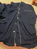 京东京造10A抑菌纯棉睡衣男衣服夏季套装A类一等品50支情侣家居服绀青XL 实拍图