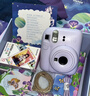 INSTAX富士instax立拍立得 一次成像相机 mini12精美礼盒 鸢尾骑士 含10张fafa花边相纸 实拍图