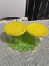 网红咸菜碗玻璃密封罐加厚酱菜盒冰箱保鲜罐小菜泡菜罐分装盒 两只随机装 2个 180ml 实拍图