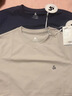 杰克·琼斯（JACK&JONES）26年男装四季打底T恤男士凉感透气多色情侣款短袖t恤水洗不易走形 海军蓝E38 L 180 实拍图
