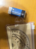 得力（deli）亚克力防沾橡皮套尺15cm4件套学生考研文具高考中考考试绘图套尺(直尺*1+三角尺*2+量角器*1)尺子 实拍图