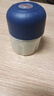 绞肉机小型打蒜器家用绞蒜切蒜器多功能辅食料理机电动蒜泥神器蒜蓉机自动切菜机压蒜器 宝蓝色- 0.26L （升级大电机） 实拍图